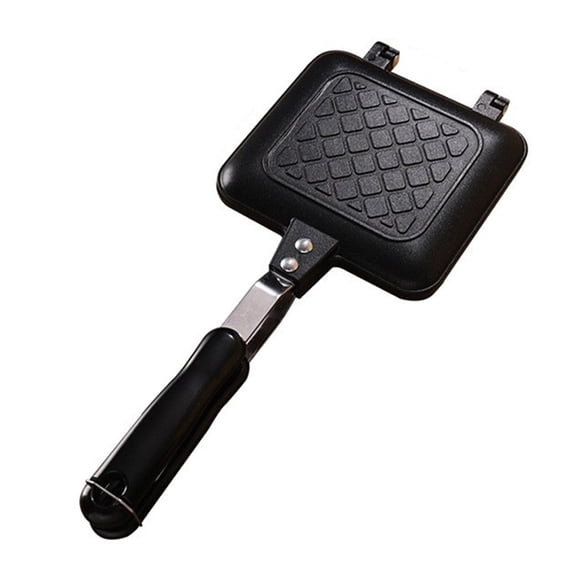 Non-Stick Double-Sided Sandwich Maker: Perfect For Eggs, Waffles & Breakfast!