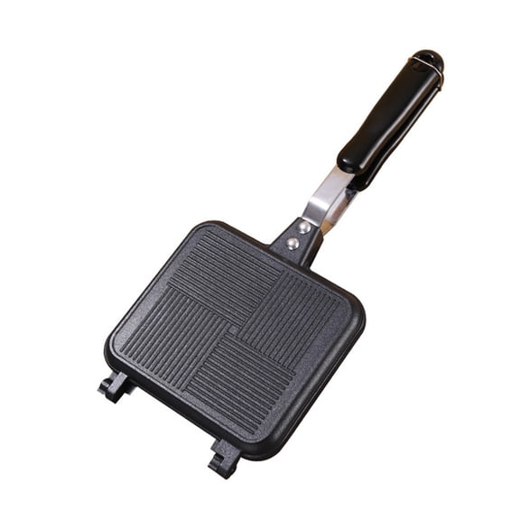 Non-Stick Double-Sided Sandwich Maker: Perfect for Eggs, Waffles & Breakfast!