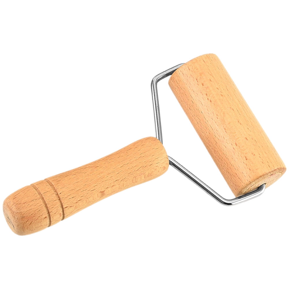 NonStick Dough Baker Roller T Shape Pastry Roller Wood Pastry Pizza