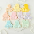 thumbnail image 1 of Non-Stick Fondant Stamp- Easy to Demold Plastic Number Letter Reverse DIY Cookie Embosser, Baking Accessories, 1 of 8