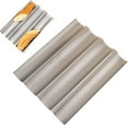 thumbnail image 1 of Non Stick French Bread Baking Pan Set with Proofing Cloth Dough Cutter, 1 of 4
