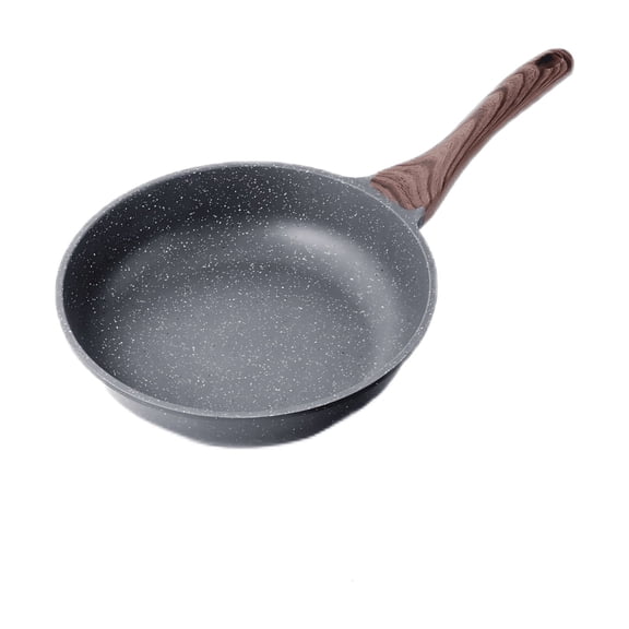 Non-Stick Frying Pan Black Metal Cooking Pan For Eggs Pancakes Stir-Fry Home Kitchen Cookware