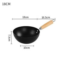 Non-Stick Frying Pan For Flat Bottom Wok Iron Pots Kitchen Cookware 18-28Cm
