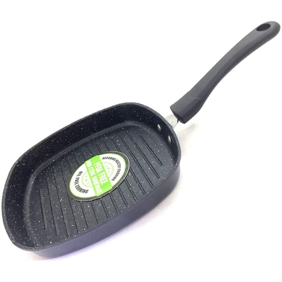 Non Stick Grill Pan Square Aluminum Grill Pan Non Stick Cookware Gas Stove Compatible Only