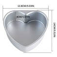 thumbnail image 1 of Non-Stick Heart Cake Pan with Removable Bottom, Aluminum Alloy Baking Mould for Valentine Chiffon Cheesecake Oven Safe, 1 of 5
