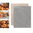 thumbnail image 1 of Non-Stick Mesh BBQ Grill Mat Reusable High Temperature Resistant Outdoor Cooking Sheet for Gas and Charcoal Grills, Black 12x16 Inch, 1 of 8