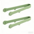 thumbnail image 1 of Non-Stick Mini Food Serving Tongs Set Cute Cat Paws Heat Resistant Small For Appetizers Tea Party Coffee Bar Desserts Of 2(Green), 1 of 8