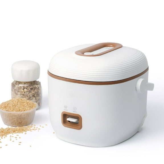 Non-Stick Mini Rice Cooker, 1 Cup-2 Cup, Brown