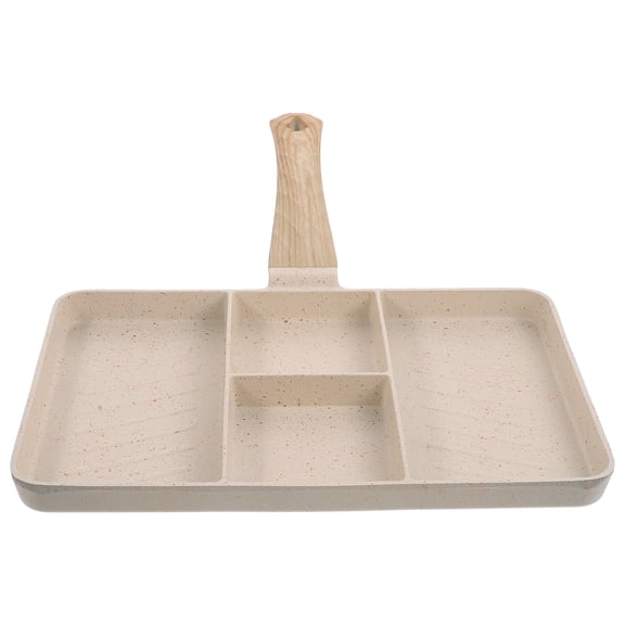 ifundom Non-Stick Frying Pan Multi-Function Wood Handle Cookware Set 1 Piece Kitchen Fry Pan