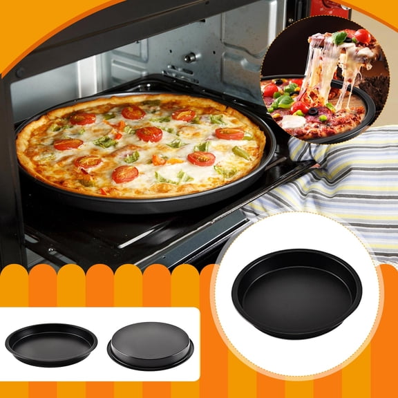 Non-Stick Pan for DIY Baking – Round Pizza Cake Pan for Kitchen Dining Bar High- Nonstick Bakeware for Everyday Use