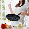 thumbnail image 1 of Non-Stick Pancake Pan, Four-Hole 24cm, Iron, Even Heating, Multipurpose Breakfast Fryer, 1 of 6