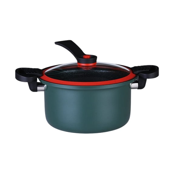 Non-Stick Pressure Cooker, Large Capacity Soup Pot, Aluminum Alloy Cooking Pot, Suitable for Gas, Electric, Induction Stoves, Safe Handle