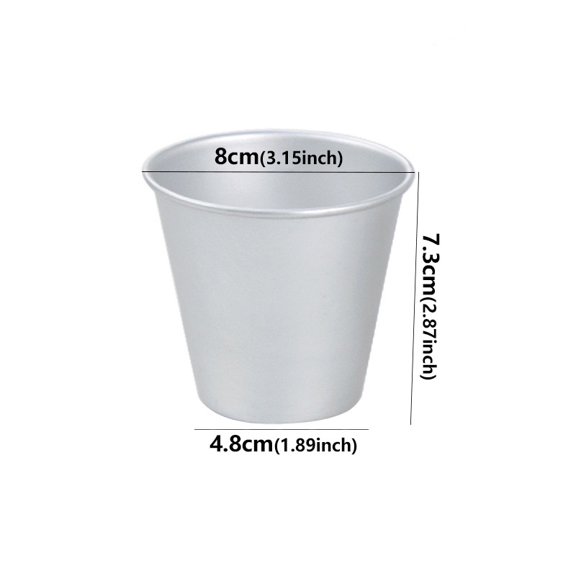 Non-Stick Pudding Mold Aluminum Baking Cup for Cake Dessert Pastry Baking Tool