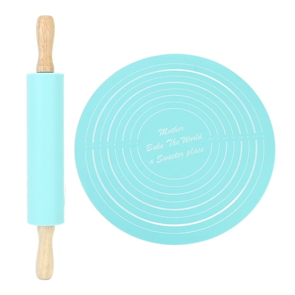 Non,Stick Rolling Pin  Mat For Kitchen Use, Heat <span Style="background:red"><span Style="background:red"></span></span>, Easy Clean, 33.5cm Pad