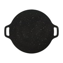 Non Stick Round Baking Pan Korean BBQ Grill Pan Korean Grill Pans For Indoor Cooking Multifunctional Frying And Baking Pan For Home Kitchen Camping 1pc