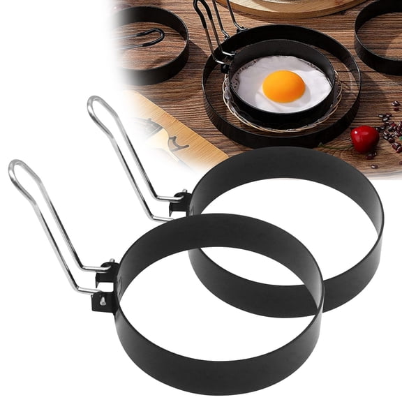 Non-Stick Round Egg Ring Pancake Maker Shaper for Frying Breakfast Kitchen Tool