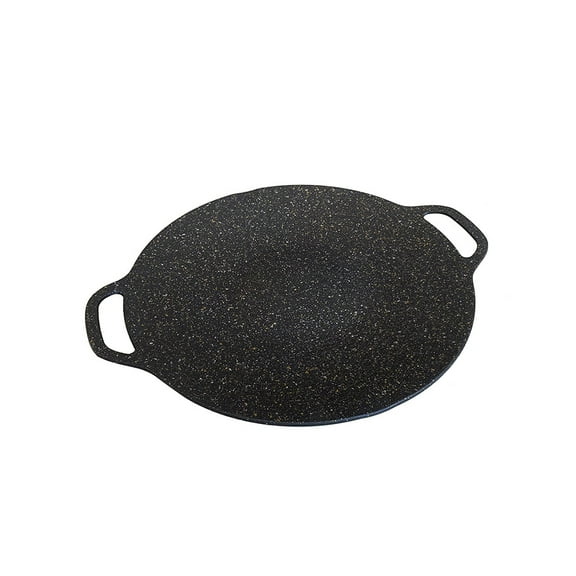 Non-Stick Round Grilling & Frying Pan – Multi-Purpose Camping Cookware & Baking Bakeware for Outdoor BBQ, RV Kitchen, and Household Use