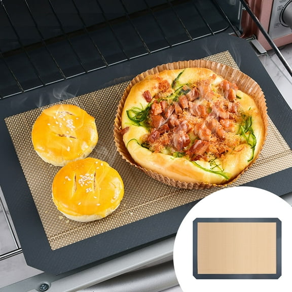 Non-Stick Silicone Baking Mat - Reusable Oven Baking Sheet for Cookies, Pastries, and More, Food Safe and Easy-to-Clean Baking Mat for Home and Professional Use