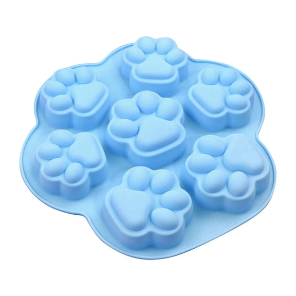 Non Stick Silicone Baking Mold – Food Grade, Chocolate Cake and Ice Cube Tray, Kitchen Helper for Muffins, Jelly, Freezer Safe，Blue - 21cm