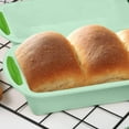 thumbnail image 1 of Non-Stick Silicone Bread Loaf Pan Bakeware Mold For Baking Toast Cake Quiche Meatloaf Lasagna Kitchen Tool 11.4x5.3 Inches 1 Pack, 1 of 5