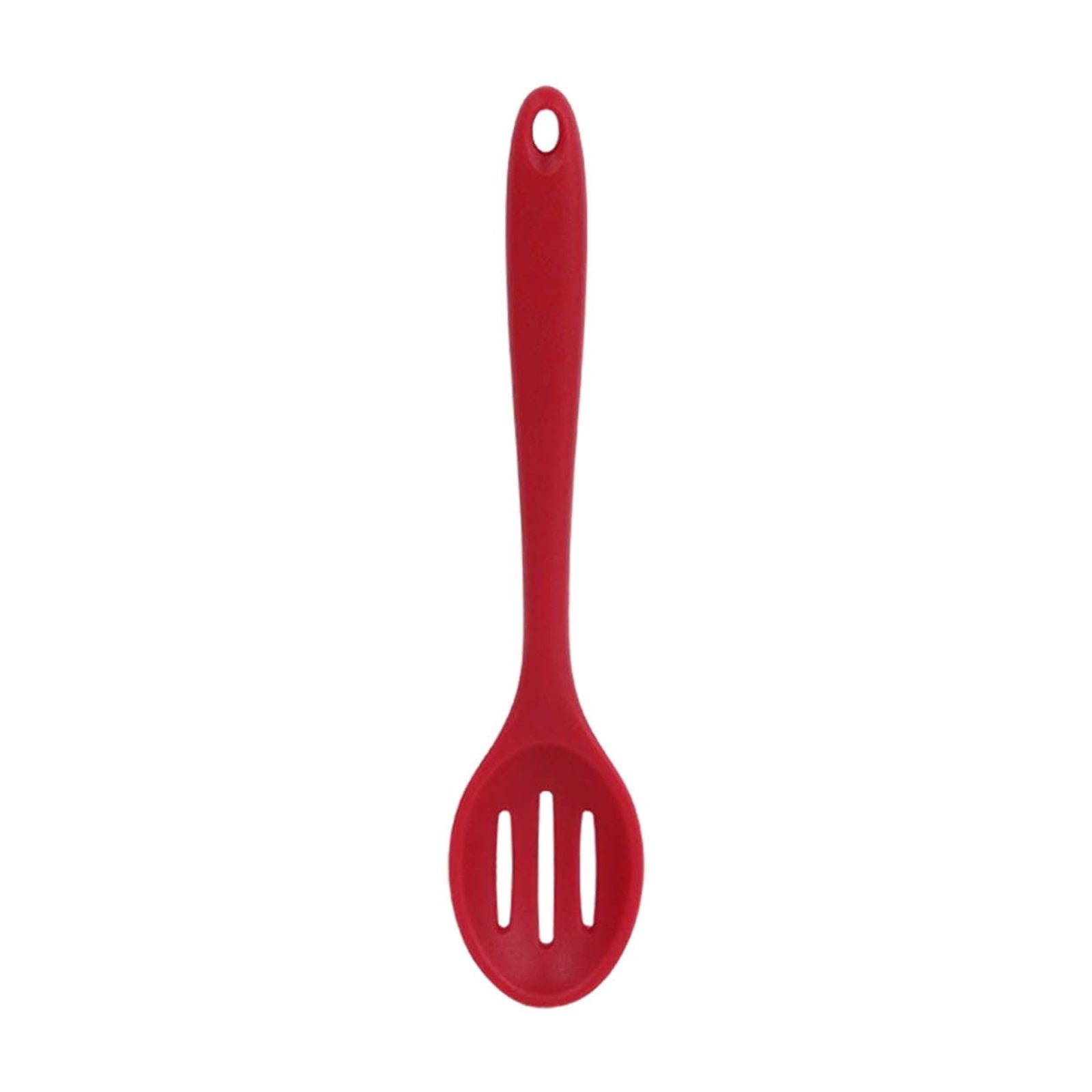 Non-Stick All Silicone Slotted Deep Spoon Kitchen Utensil for Scooping ...