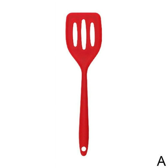 Non Stick Silicone Slotted Turner High Heat Frying Pan Utensils Tools Pancake Shovel Cooking Cook Spatula O0A3