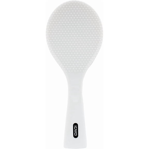 Non-Stick Silicone Vertical Rice Spoon Scoop - Professional Potato Server Scoop Heat Resistant Cooking Spoon (1 Pack, White)