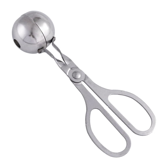 Non Stick Stainless Steel Meatball Maker, Easy One Hand Operation with Trigger Handle for Even Portions, Dishwasher Safe Kitchen Tool, 2 Meatball Sandwiches