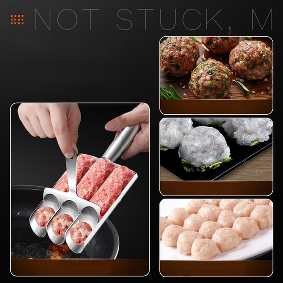Non Stick Stainless Steel Meatball Maker Portable Meat Ball Forming Kitchen Tool