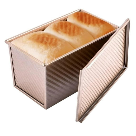 Non Stick Steel Baking Tray for Cake Bread French Style Bakeware with Lid Durable Proof Easy Clean Oven