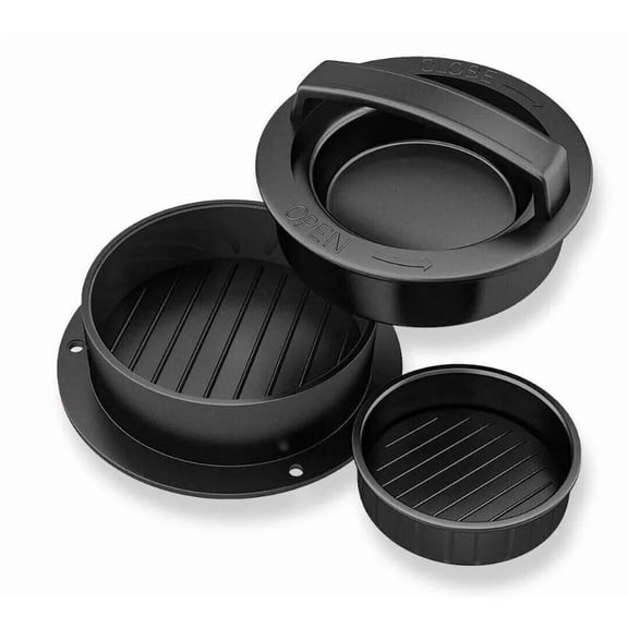 Non Stick Stuffed Burger Press Hamburger Patty Molds Maker Sliders Kitchen Bbq