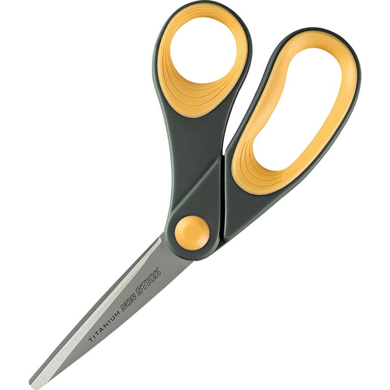 ZekPro 2 Pack Scissors 8 Heavy Duty Sharp Craft Shears for Office, Sewing  Black 