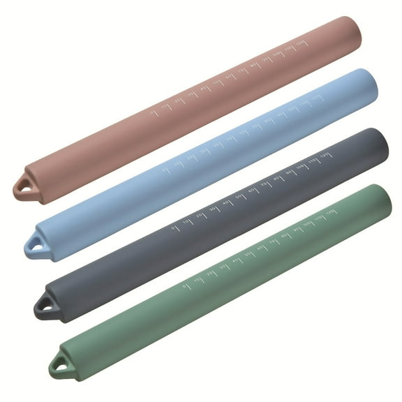 Non StickRolling Pin Silicone Rolling Pin for Dough Pizza Pastry Colored Rolling Pin 10"