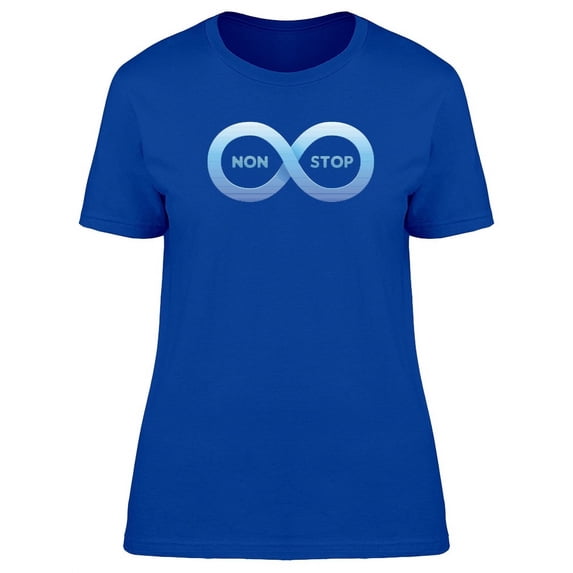 Non Stop Infinity Symbol T-Shirt Women -Image by Shutterstock, Female x-Large