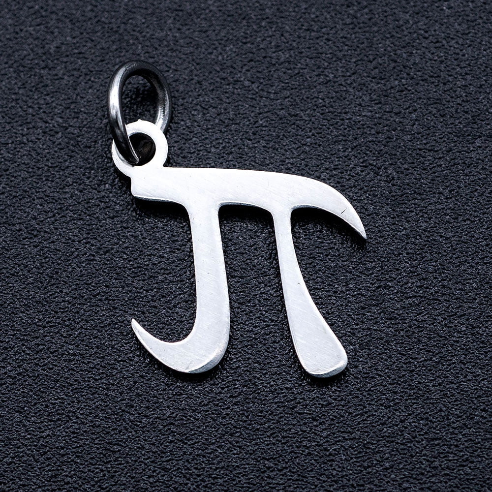 Pi Ring Non-Tarnish 201 Stainless Steel Charms with Unsoldered Jump Rings Pi ...
