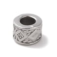 thumbnail image 1 of Non-Tarnish 304 Stainless Steel Beads Column Stainless Steel Color 5.5x7.5mm Hole: 4mm, 1 of 3