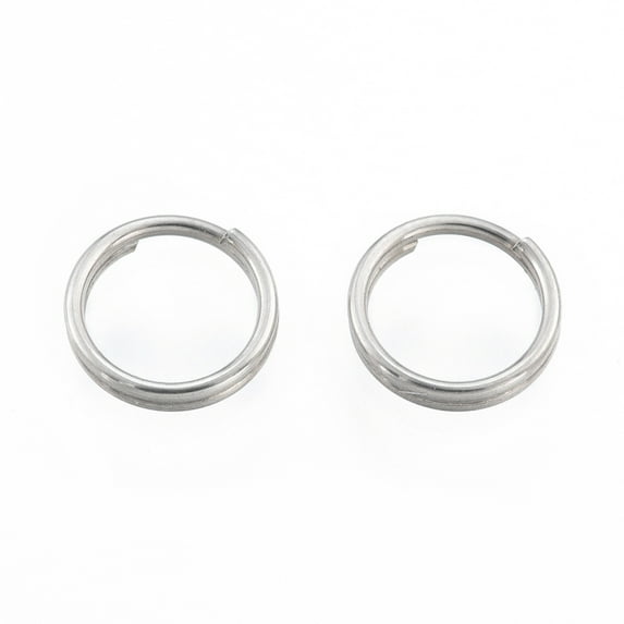 Non-Tarnish 304 Stainless Steel Split Rings Double Loops Jump Rings Stainless Steel Color 4x1mm Inner Diameter: 3mm Single Wire: 0.5mm