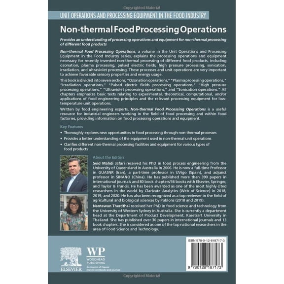 Pre-Owned Non-Thermal Food Processing Operations: Unit Operations and Processing Equipment in the Food Industry, (Paperback)