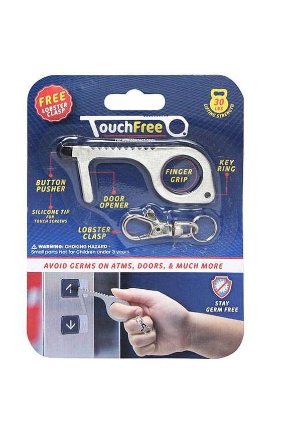 Non Touch Key with Silicon Tip On Blister Card Stainless Steel