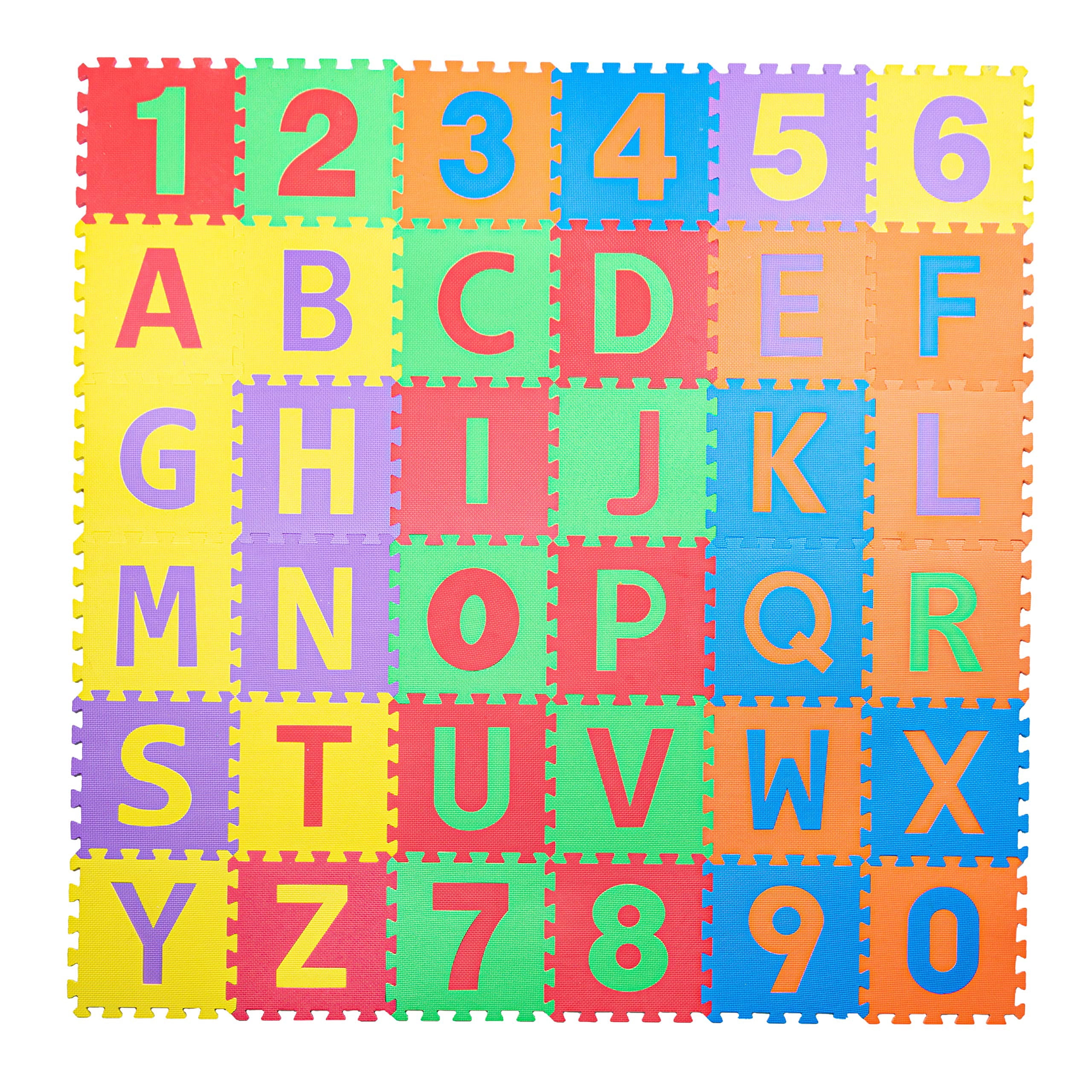 Non-Toxic ABC Foam Mat, 36 Tiles (12