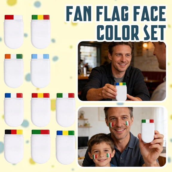 Non Toxic Paint, Non Toxic PaintforToddlers, 2inDual Tip, Face Painting, Sports Fan Events, Green Red White, 1 Pc