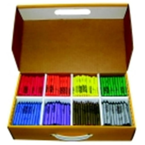 Non-Toxic Regular Crayon Classroom Storage Box - 0.31 x 3.5 in. - Pack 800