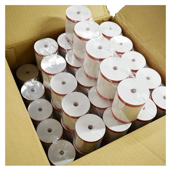 (Non Toxic Rolls- GSM) 3 1/8" x 230 Feet (50 Rolls) BPA Free Coreless Thermal Receipt Printer/Terminal Roll For POS, Register Without - Coreless