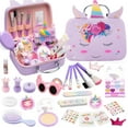 thumbnail image 1 of GLUAAE Washable Kids Makeup Kit for Girls - 26PCS Pretend Play Cosmetic Set with Carrying Case, Princess Dress Up Toys for Ages 3-12 (Purple, Perfect Birthday Gift), 1 of 8