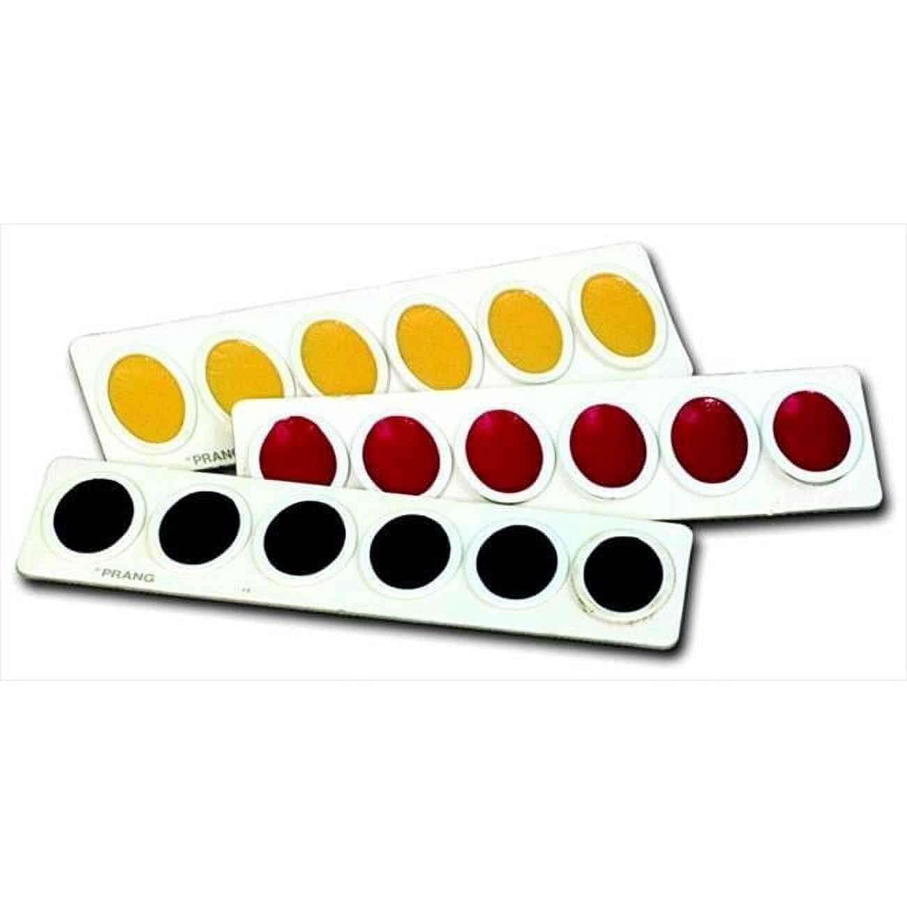 Non-Toxic Washable Semi-Moist Watercolor Paint Refill, Plastic Oval Pan, Green, Pack - 12