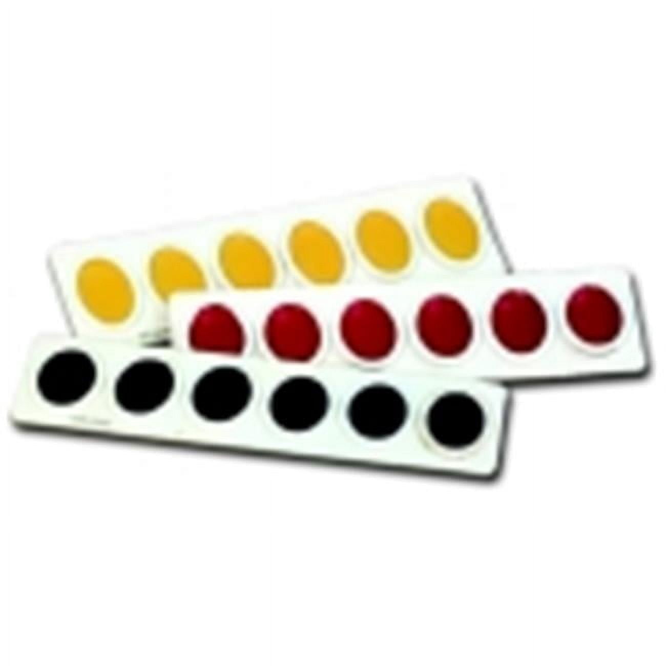 Non-Toxic Washable Semi-Moist Watercolor Paint Refill- Plastic Oval Pan- Magenta- Pack - 12