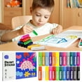thumbnail image 1 of Non-Toxic Washable Tempera Paint Sticks Set For Kids Toddlers Easy Grip Ideal For Wood Glass Paper Canvas Without Mess or Drying Time, 1 of 7