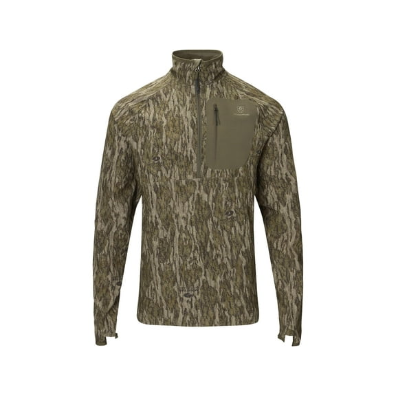 Non-Typical Men's SWT Half Zip Shirt Mossy Oak Bottomland Medium