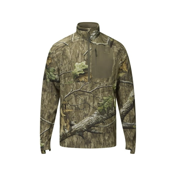 Non-Typical Men's SWT Half Zip Shirt Mossy Oak Country Roots DNA Large