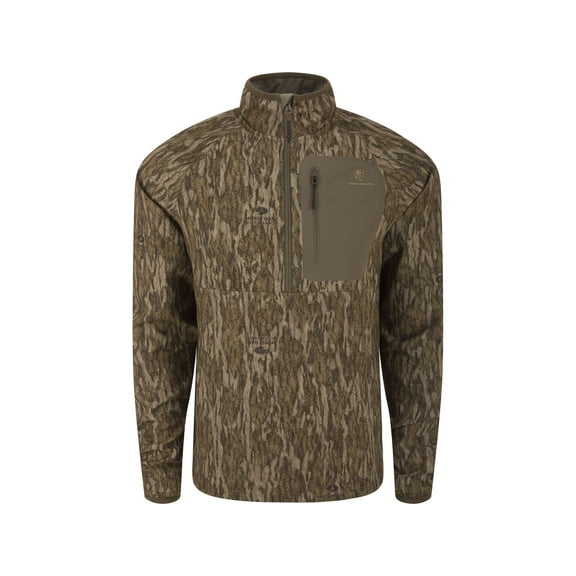 Non-Typical Men's SWT Hybrid Half Zip Shirt Mossy Oak Bottomland Medium